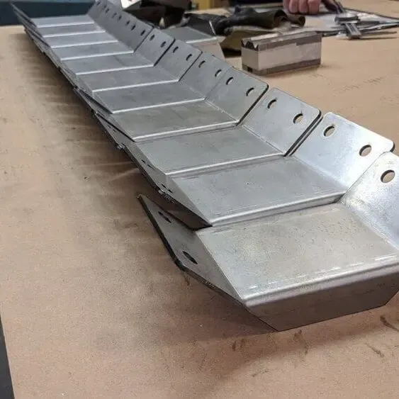 Custom fabricated steel brackets and parts