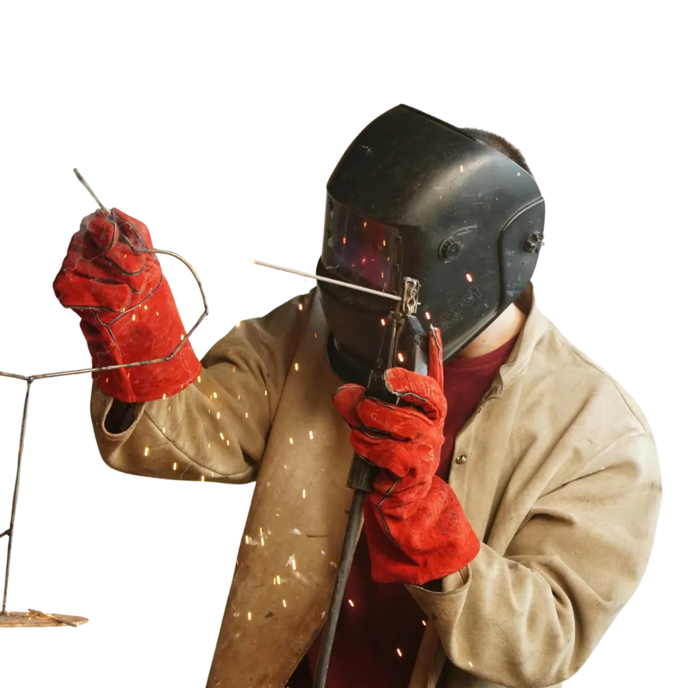 Welder at work, veteran-owned B&B Welding and Repair in Trenton, OH