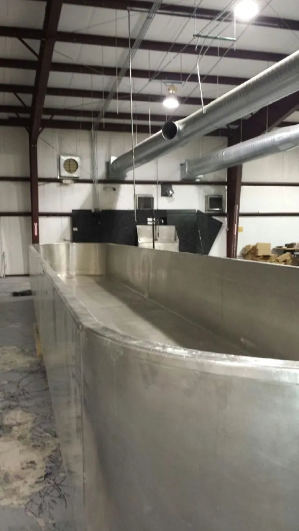 Aluminum and stainless fabrication project in a commercial building